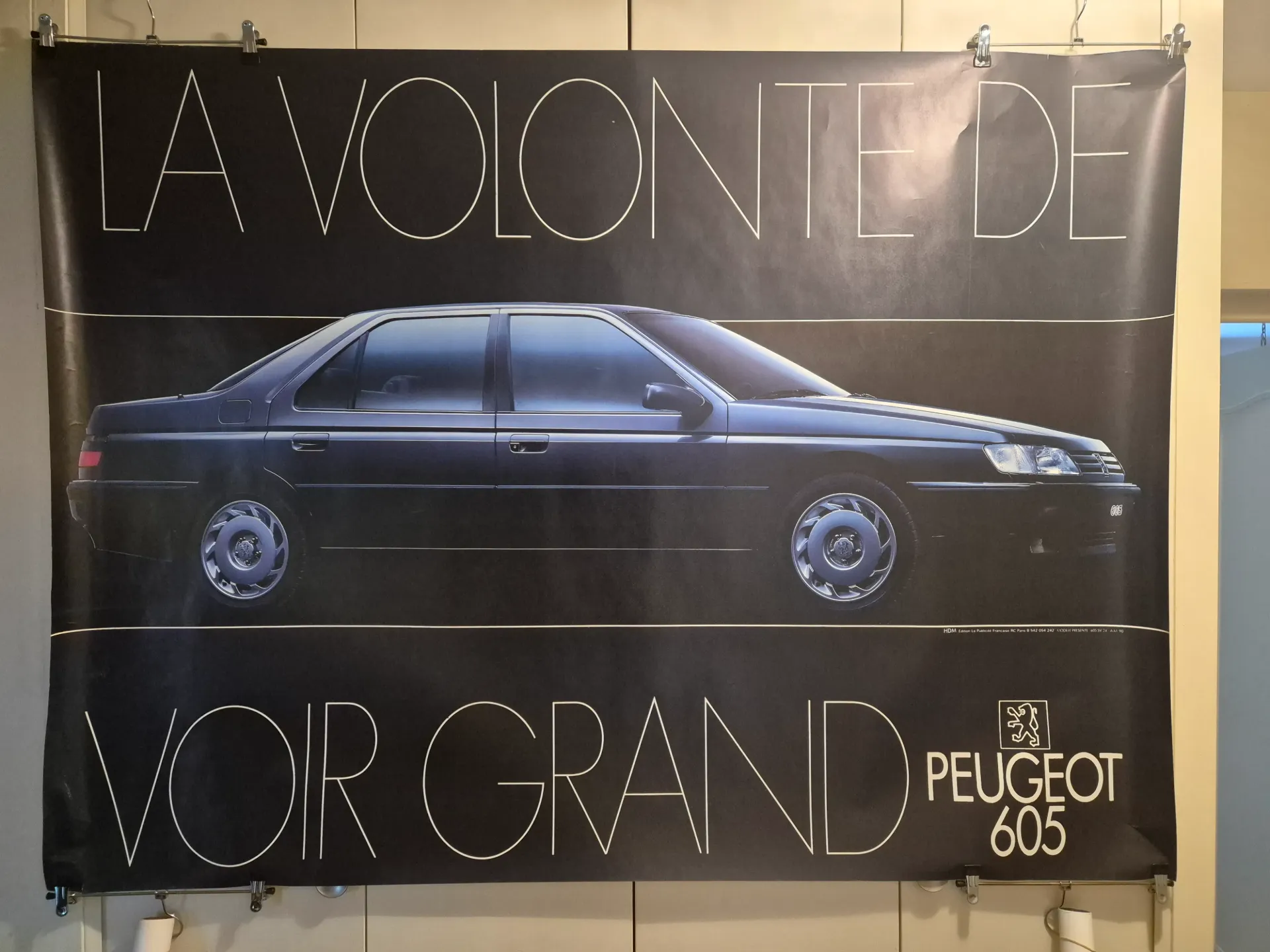 Affiche Peugeot 605 SV24 Vintage | ED Collections
